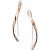 Luxus acél bicolor fülbevaló SKJ1328791