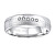 Snubný strieborný prsteň Presley pre ženy QRZLP012W