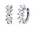 Stříbrné náušnice kruhy Bernie s Brilliance Zirconia DCC1541EW