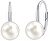 Ezüst fülbevaló fehér Swarovski® gyönggyel Crystak VSW018ELPS