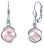 Cercei de argint cu perla roz Swarovski®  SILVEGOB31644SWP