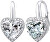 Orecchini in argento cuore con zirconi LPS0629EW