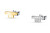Elegantné asymetrické náušnice so zirkónmi T-Logo TJAXC37