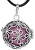 Dámsky náhrdelník Rolnička Malé kytičky - fialová K2SF18