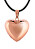 Minimalistische Halskette mit Kupferglocke Herz RSM