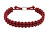 Bracciale paracord rosso Braided 2790494