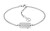 Bracciale da donna in acciaio con cristalli Dog Tag 2780863