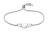 Moderný oceľový náramok so srdiečkami Hanging Heart 2780670