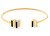 Modernes, offenes, vergoldetes Armband mit Kristallen Layered 2780846