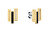 Moderne vergoldete Ohrringe mit Kristallen Layered 2780844