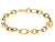 Aranyozott acélból készült divatos karkötő Contrast Link Chain 2780788