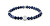 Bracciale con perle di sodalite blu Beads 2790608