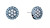 Delicati orecchini in acciaio con cristalli Crystal 2780736