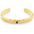 Bracciale uomo rigido in acciaio placcato oro Pattern 2790572