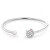 Bracciale in acciaio rigido con cristalli 2780570