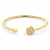 Bracciale placcato oro solido con cristalli 2780571