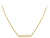 Vergoldete Halskette mit Kristallen TH2780193