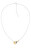 Slušivý oceľový náhrdelník s bicolor srdiečkom 2780878