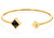 Schickes, massives vergoldetes Armband Framed Stones 2780795