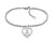 Bracciale di design in acciaio Monogram Heart 2780920