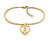 Bracciale di design placcato in oro Monogram Heart 2780921