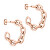 Elegantiorecchini a cerchio placcati in oro rosa TJ-0156-E-32