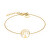 Elegante braccialetto placcato in oro con Albero della vita TJ-0093-B-21
