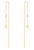 Fashion orecchini lunghi placcati in oro TJ-0005-E-12