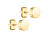 Cercei simpli placați cu aur TJE0371-918