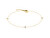 Brățară la modă placată cu aur cu zirconi TJA0339-918