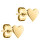 romantische vergoldete Ohrringe TJ-0035-E-06