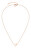Romantikus bronz nyaklánc Logomania Heart TJ-0527-N-45