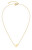 Romantický pozlátený náhrdelník Logomania Heart TJ-0526-N-45