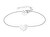 Slušivý ocelový náramek Logomania Heart TJ-0528-B-20