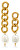 Asymmetrische vergoldete Ohrringe mit Barockperlen VAAXF344G