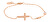 Bronz minimalista karkötő kereszttel VCBW024RG