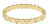 Inel din oțel placat cu aur cu zirconi transparente Gold