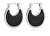 Modische Ohrringe aus Stahl mit Onyx VAAJDE201446S-BK