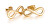 Moderni orecchini placcati in oro Infinito VWSE004 G
