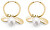 Modische vergoldete Ohrringe mit Anhängern 2v1 VAAJDE201465G