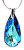 Nežný náhrdelník Drop Bermuda Blue