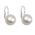Elegantné perlové náušnice s klapkou Pearl White 71106.1 71107.1