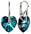 Romantische Ohrringe Herz Bermuda Blue