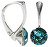 Csodálatos ezüst fülbevaló Xirius Blue Zircon