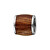 Perlina in acciaio con legno marrone chiaro BAS1011_1