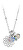 Ocelový náhrdelník s vyměnitelnými přívěsky (řetízek, 5x přívěsek)