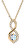 Okouzlující pozlacený náhrdelník se zirkony PO/SP08340TZ