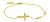 Aranyozott minimalista karkötő kereszttel VCBW024G