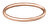 Vergoldeter minimalistischer Ring aus rosafarbenem Stahl
