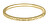 Pozlacený minimalistický prsten z oceli s jemným vzorem Gold